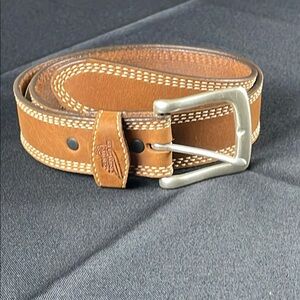 Red Wing Belt 1-3/8-inch Triple Stitched Belt Brown Mens size 30  96556